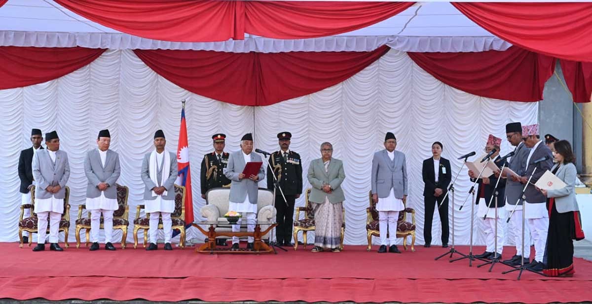 प्रधानमन्त्री सुशीला कार्कीद्वारा चौथो पटक मन्त्रिपरिषद् विस्तार, चार नयाँ मन्त्रीले लिनुभयो शपथ