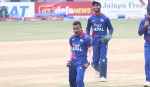 सोमपालले लिए यूएईको पहिलो विकेट:  युएईका कप्तान आउट