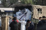 नेपाली सेनाको हेलिकोप्टरबाट शव काठमाडौँ ल्याइँदै
