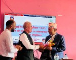 प्रमुख जिल्ला अधिकारी नेत्र सुवेदीलाई  स्वागत