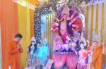 दुर्गा भवानीको प्रतिमा सेलाइँँदै