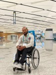 पारा टेबल टेनिसका खेलाडी केशव थापा र प्रशिक्षक बसन्त भारती थाइल्याण्ड प्रस्थान