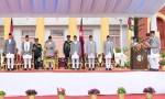 नवनियुक्त उपप्रधानमन्त्री सिंह र पौडेलद्वारा शपथ ग्रहण