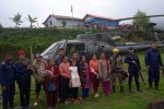 ताप्लेजुङ पहिरो : घाइतेको नेपाली सेनाको हेलिकप्टरमार्फत उद्धार
