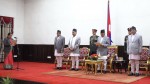 राष्ट्रपति रामचन्द्र पौडेलद्वारा सङ्घीय मामिला तथा सामान्य प्रशासनमन्त्री अनितादेवीलाई पद तथा गोपनीयताको शपथ