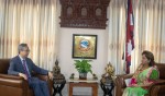 परराष्ट्रमन्त्रीसँग चिनियाँ राजदूतको शिष्टाचार भेट