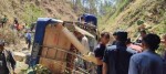 सल्यानमा बस पल्टिँदा १४ जना घाइते, ४ को अवस्था गम्भीर