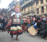 मल्लकालीन परिवारलाई इङ्गित गर्ने नवदुर्गाको ङालाकेगु जात्रा