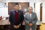 प्रधानमन्त्री सुशीला कार्की र राष्ट्रिय सभाध्यक्ष दाहालबीच शिष्टाचार भेट