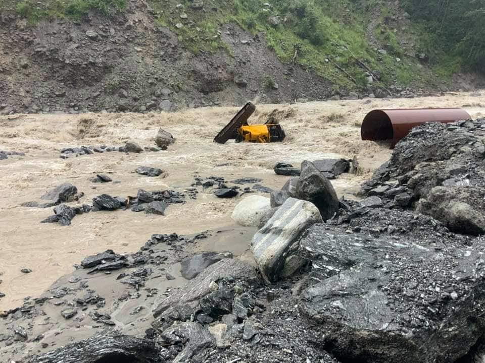 बाढीका कारण दर्जनौँ स्थानमा क्षति