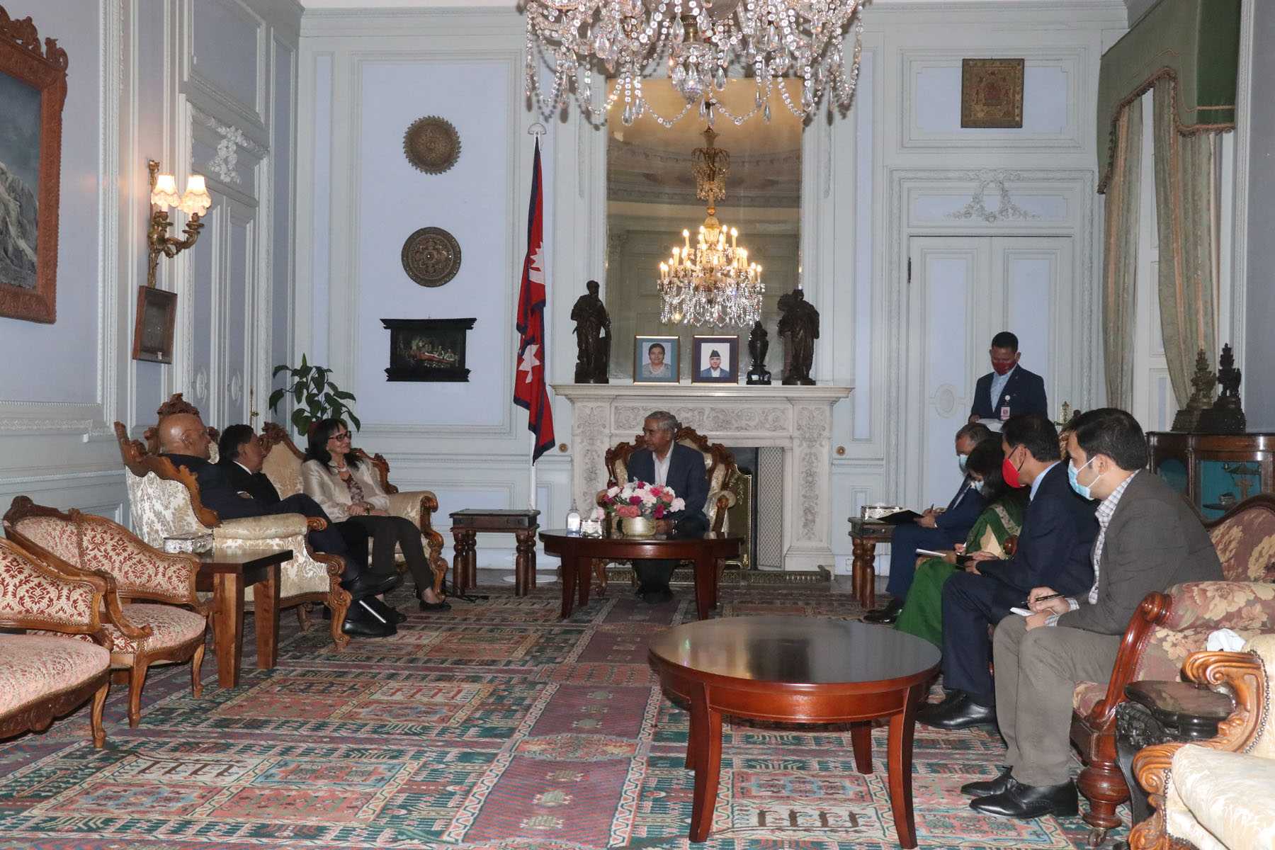 प्रधानमन्त्री देउवा - शिष्टाचार भेट