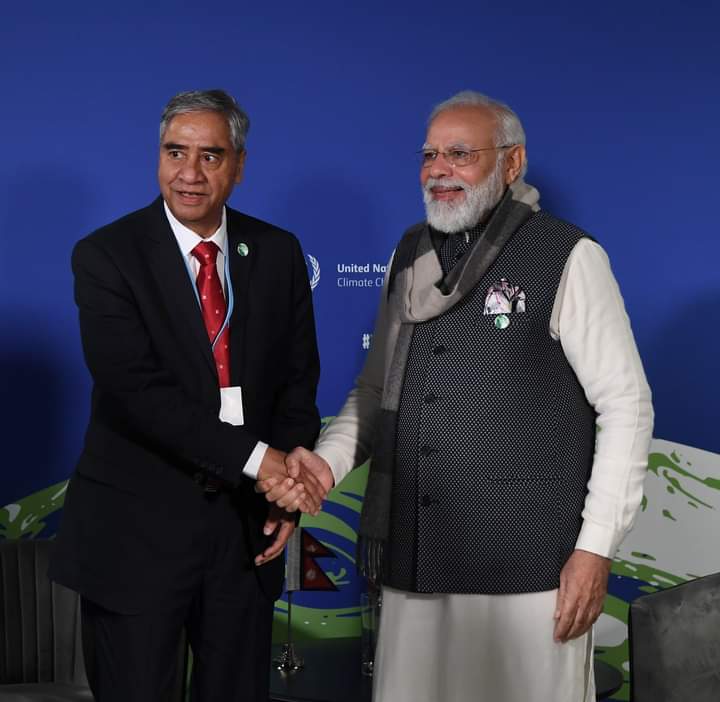 प्रधानमन्त्री देउवा र भारतीय समकक्षी मोदीबीच भेटवार्ता