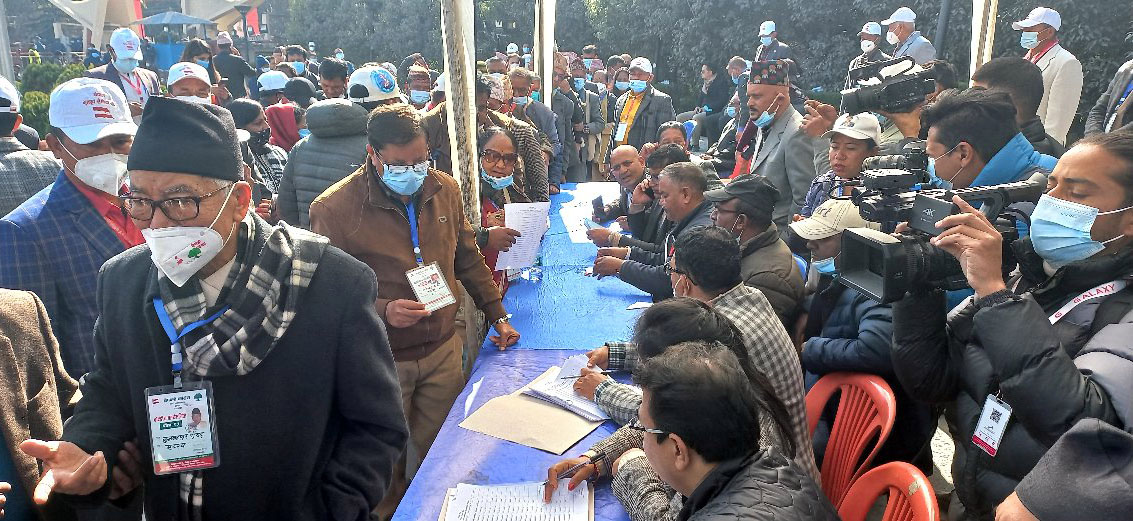 कांग्रेस महाधिवेशन: एक हजार ३६५ मत खस्यो