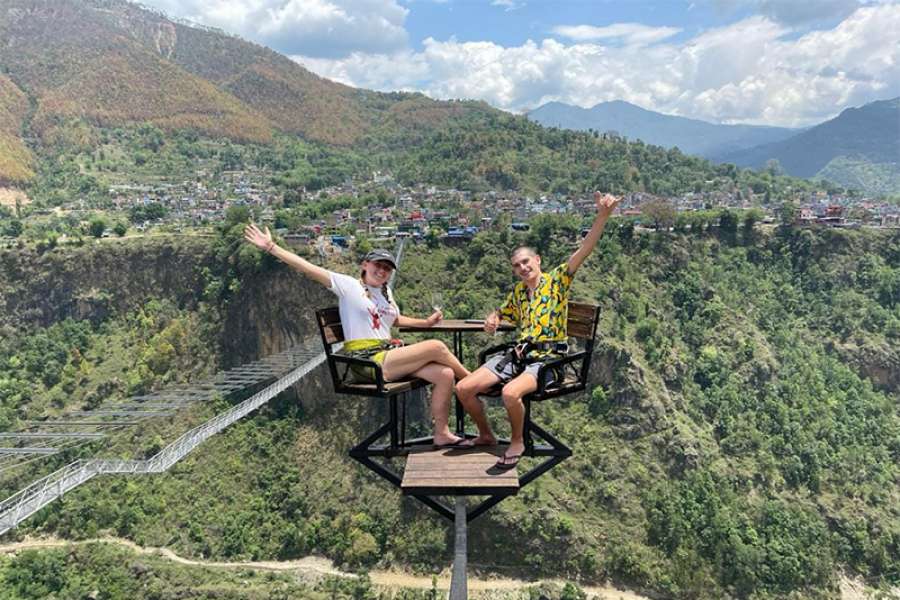 पर्वतमा ‘स्काई क्याफे’ सञ्चालन