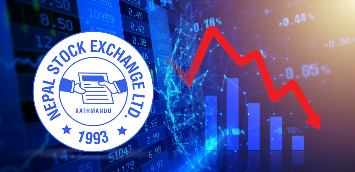 साताको शेयर बजार : नेप्से परिसूचक ११४.०४ अंकले गिरावट
