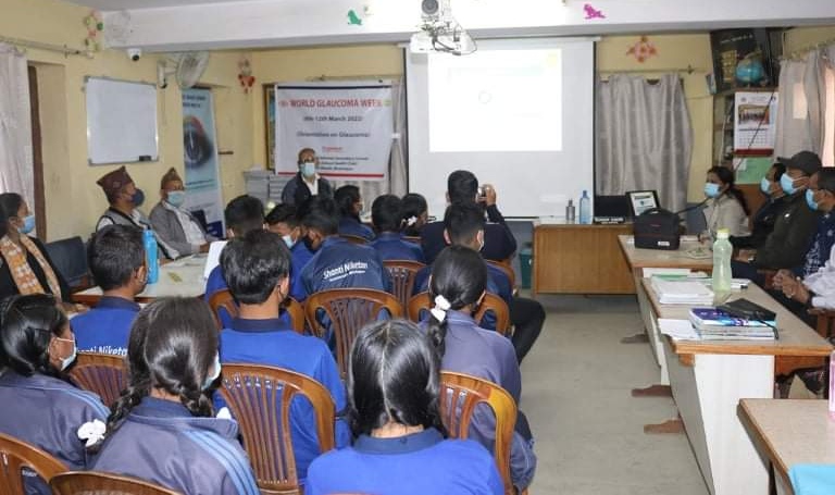 बिपी नेत्र प्रतिष्ठानद्वारा जलबिन्दु सम्बन्धि अभिमुखीकरण कार्यक्रम सम्पन्न