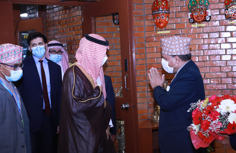 साउदीका विदेशमन्त्री राजधानीमा, भोलि द्विपक्षीय वार्ता