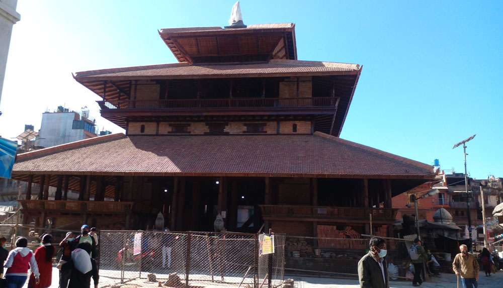 राष्ट्रपतिबाट काष्ठमण्डपको लोकार्पण