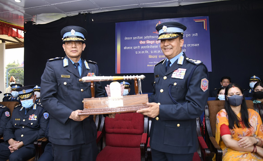 प्रहरी महानिरीक्षक थापा क्षेत्रीको बिदाइ