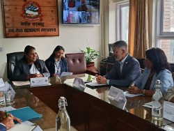मन्त्री चौधरीसँग विश्व बैंकका देशीय निर्देशकको भेट