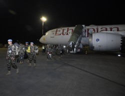 दक्षिण सुडानमा तैनाथ Force Reserve Battalion मा कार्यरत नेपाली शान्ति सैनिकहरुको अदलीबदली   