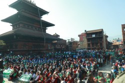 सहकारी दिवसको सभाका सहभागी