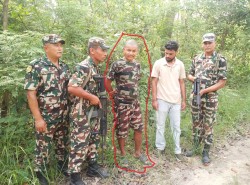 हतियार सहित मानिस पक्राउ