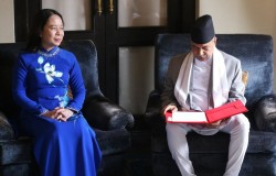 भियतनामका समकक्षी सुआन र उपराष्ट्रपति यादवबीच भेटवार्ता