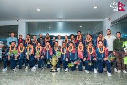 इस्ट जोन कप विजेता टोलीका खेलाडीलाई जनही ५० हजार