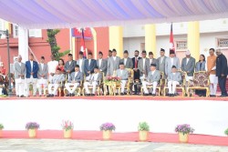 नवनियुक्त १९ मन्त्रीद्वारा शपथ ग्रहण