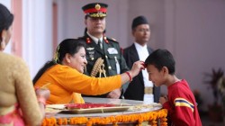 दसैंमा राष्ट्रपति भण्डारीले मन्त्रीदेखि सर्वसाधारणलाई टीका लगाइदिने