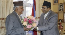 नवनिर्वाचित राष्ट्रपतिलाई सभामुखद्वारा बधाई ज्ञापन