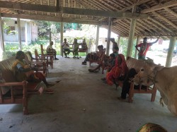 नेता गिरीको अन्तिम संस्कार आश्रममै गर्न बस्तीपुरवासीको माग