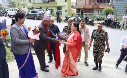 पूर्वराष्ट्रपति विद्यादेवी भण्डारीद्वारा सूर्यविनायक नगरपालिका र डोलेश्वरको अवलोकन