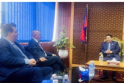 उपप्रधानमन्त्री श्रेष्ठसँग बेलायती सांसद शर्माको भेटवार्ता