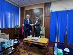 यातायातमन्त्री दाहालसँग चीनका राजदूत सङको शिष्टाचार भेट