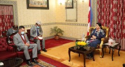 अमेरिकी राजदूत बेरी र राष्ट्रपति भण्डारीबीच भेटवार्ता 