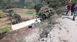 ग्यास  ट्याङ्कर पल्टिँदा मृत्यु