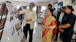 पूर्वराष्ट्रपति भण्डारीद्वारा रासस तस्बिर प्रदर्शनीको अवलोकन