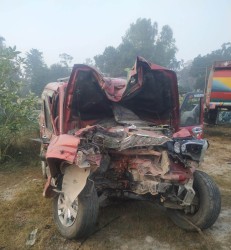 रौतहटमा जिप दुर्घटनामा आठ जनाको मृत्यु, पाँच घाइते