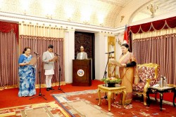 राष्ट्रपति भण्डारीसमक्ष दुई राजदूतले लिए शपथ 
