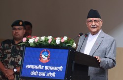 वर्तमान सरकार देश र जनताको पक्षमा छ: प्रधानमन्त्री ओली