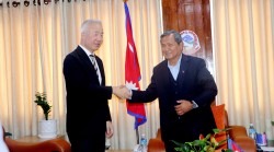सञ्चारमन्त्रीसँग जापानी राजदूतको शिष्टाचार भेट