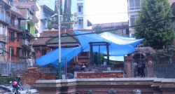 अवशेषको आधारमा पुनःनिर्माण हुँदै ऐतिहासिक नरनारायण मन्दिर