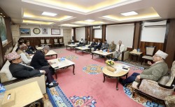 आठ दलीय बैठकमा राष्ट्रपति निर्वाचन तयारीबारे छलफल