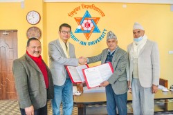  त्रिवि र चिनियाँ विश्वविद्यालयबीच सहकार्यको सम्झौता