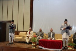 सङ्घीय संसदका नवनियुक्त महासचिव पाण्डेयले लिए शपथ