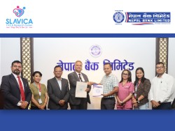 नेपाल बैक र स्लाभिका आई. भी. एफ एण्ड रिसर्च प्रा. लि. बीच सम्झौता