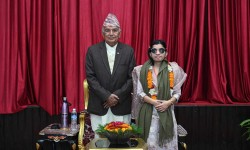 ईण्डियन आइडल टप टेनमा पुगेकी मेनुकालाई राष्ट्रपतिको सम्मान