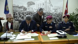 प्रहरी अस्पताल र काठमाडौँ विश्वविद्यालयबीच साझेदारीको सम्झौता